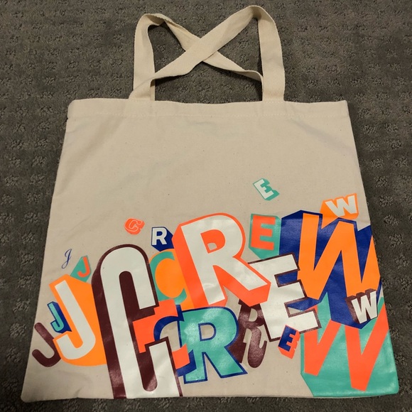 J. Crew Bags Jcrew X Greg Lemarche Graphic Canvas Tote Bag Poshmark